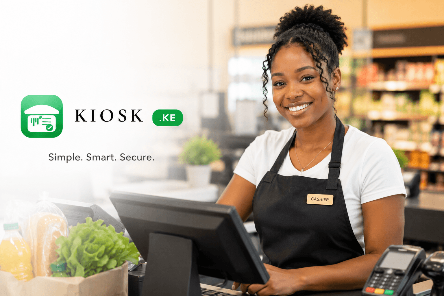 Kiosk POS Kenya — barcode point of sale with M-Pesa STK and offline checkout